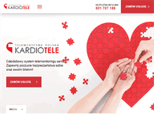 Tablet Screenshot of kardiotele.pl
